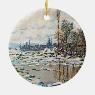 Der Eisbruch von Claude Monet Keramik Ornament