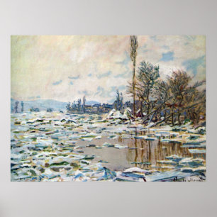 Der Eisgang von Claude Monet Poster