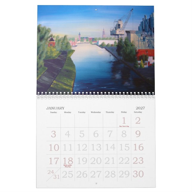 Der eklektische Kalender der Kunst-2013 (Jan 2027)