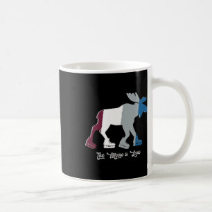 Der Elch ist locker - Eishockeyschlittschuhe Kaffeetasse