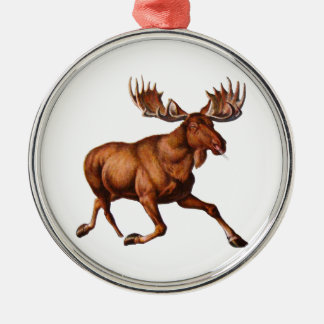 DER ELCH IST LOSE SILBERNES ORNAMENT