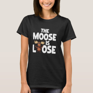 Der Elch ist lose wilde Tiere Kanadier T-Shirt