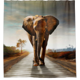Der Elefant Duschvorhang