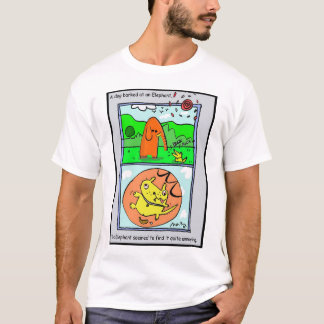 Der Elefant fand den Hund ziemlich ärgerlich T-Shirt