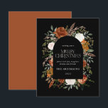 Der elegante Botanische Botanische Botanische Boge<br><div class="desc">Budget Rustikale Aquarellfarben Weihnachtskarte Design. Mit schönem Rost,  Terrakotta,  schwarz und Salbei grünen Pampas Gras eucalyptus botanische Aquarelldetails. Dieses moderne Urlaubsdesign ist sicher,  den Stil für Ihre Ferienzeit Set</div>