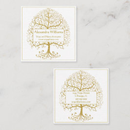 Der elegante Goldgräber Personalisiert Quadratische Visitenkarte
