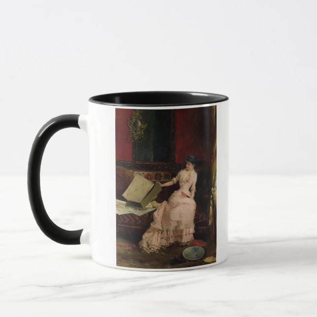 Der elegante Kenner, 1883 (Öl auf Leinwand) Tasse (Links)