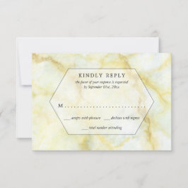 Der elegante Marmoreffekt der Hochzeitskollektion RSVP Karte