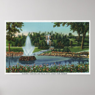 Der elektrische Brunnen und die Fälle Poster