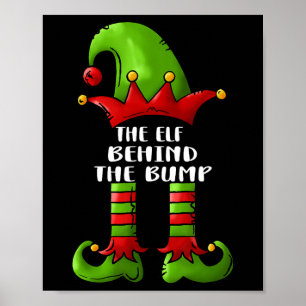 Der Elf hinter der Beule Weihnachten Schwangerscha Poster