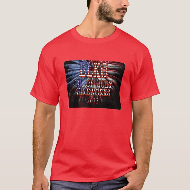 Der Elko der Männer Feuerwerk-T - Shirt 2013 (Vorderseite)