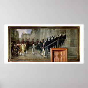 Der Empfang von Louis XVI im Hotel de Ville b Poster