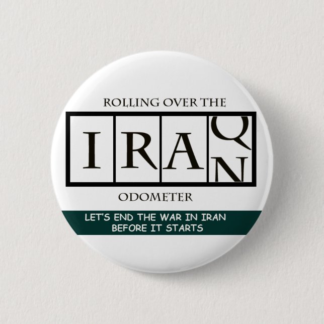 Der Enden-Iran-Kriegs-Knopf Button (Vorderseite)
