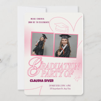 Der endgültige Entwurf: Graduierungspartei Einladung