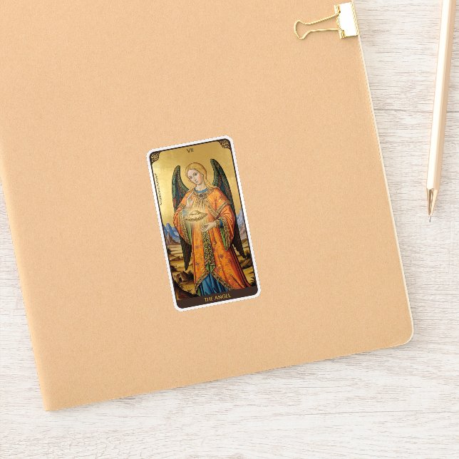Der Engel - Aufkleber (Notizbuch)