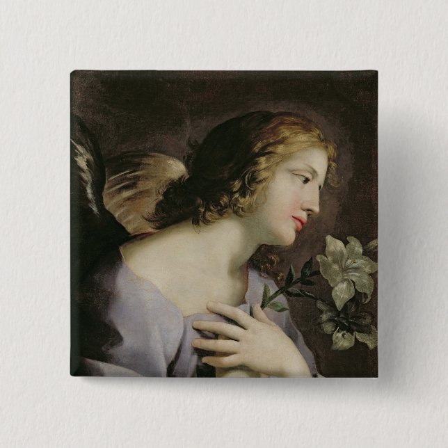 Der Engel der Ankündigung, c.1650 Button (Vorderseite)