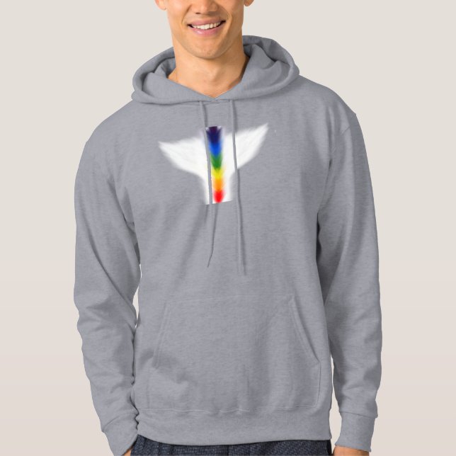 Der Engel der Chakren Hoodie (Vorderseite)