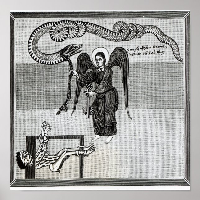 Der Engel, der die Schlüssel der Hölle hält Poster (Vorne)