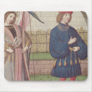 Der Engel der Liebe erscheinend zu einem Liebhaber Mousepad