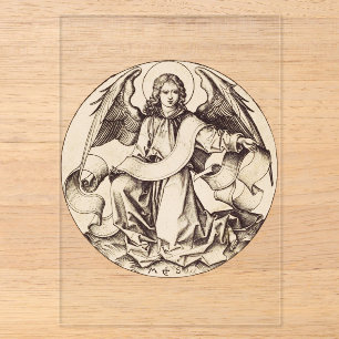 Der Engel des heiligen Matthäus - Kunstsymbol Acryleinladungen