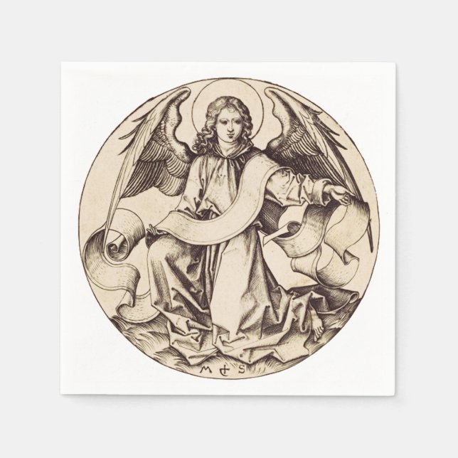 Der Engel des Heiligen Matthew Serviette (Vorderseite)