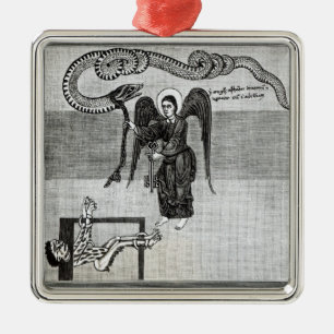 Der Engel, die Schlüssel der Hölle halten Ornament Aus Metall