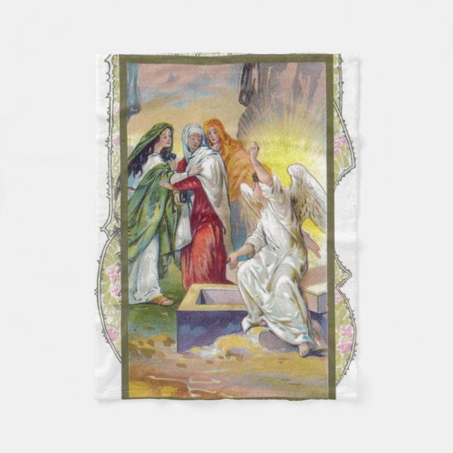 Der Engel erzählt den Frauen, dass Christus aufges Fleecedecke (Vorderseite)