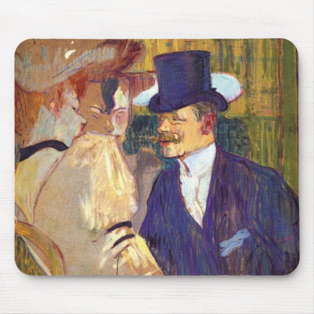 Der Engländer von Toulouse Lautrec, Vintag Art Mousepad (Vorne)