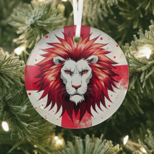 Der englische Löwe Ornament Aus Glas
