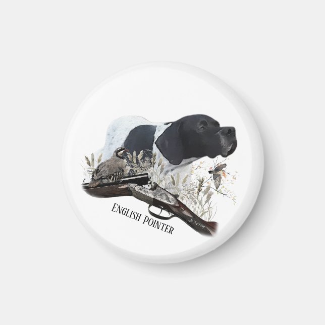 Der englische Pointer Magnet (Vorne)