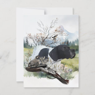 Der englische Pointer Postkarte
