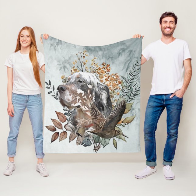 Der englische Setter , Die Jagd auf die Woodcock , Fleecedecke (Beispiel)
