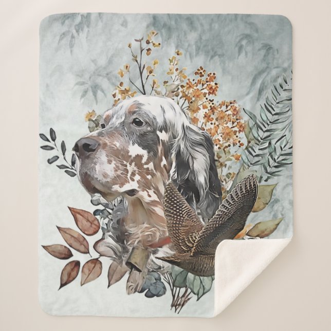 Der englische Setter , Die Jagd auf die Woodcock , Sherpadecke (Vorderseite)