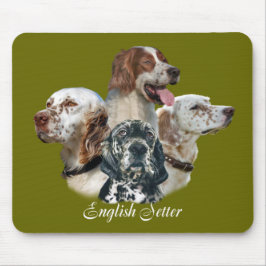 Der englische Setter kann nicht nur eine Maus habe Mousepad