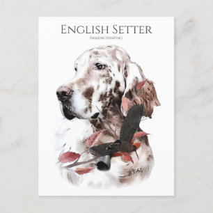 Der englische Setter, Leidensjagd Postkarte