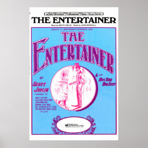 Der Entertainer durch Scott Joplin Poster
