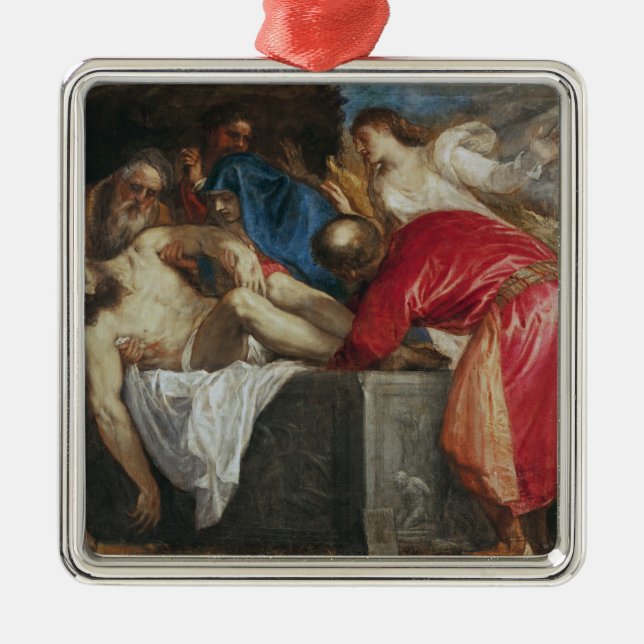 Der Entombment von Christus, 1559 Silbernes Ornament (Vorne)
