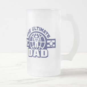 Der entscheidende Vater-Logo-Gang Mattglas Bierglas