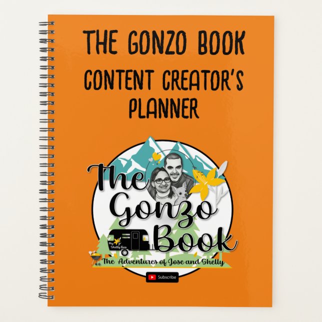 Der Entwurf des Gonzo-Buches Planer (Vorderseite)