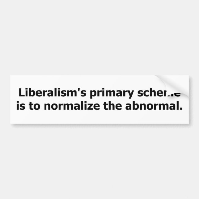Der Entwurf des Liberalismus Autoaufkleber (Vorne)