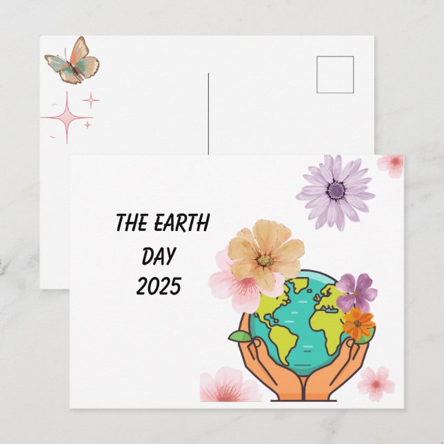 DER ERDE TAG POSTKARTE (Vorne/Hinten)