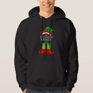 Der Erdöl-Ingenieur-Elf-Weihnachtsfamilien-Match Hoodie