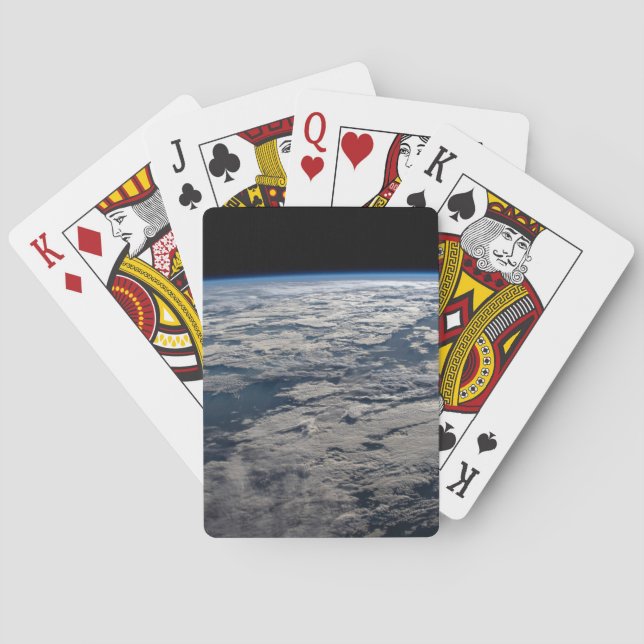 Der Erdwall über einem bewölkten Western Australie Spielkarten (Rückseite)