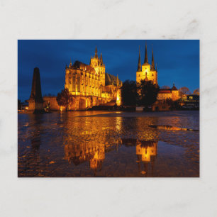 Der Erfurter Dom in Thüringen Postkarte