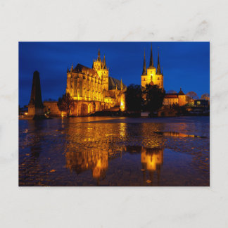 Der Erfurter Dom in Thüringen Postkarte