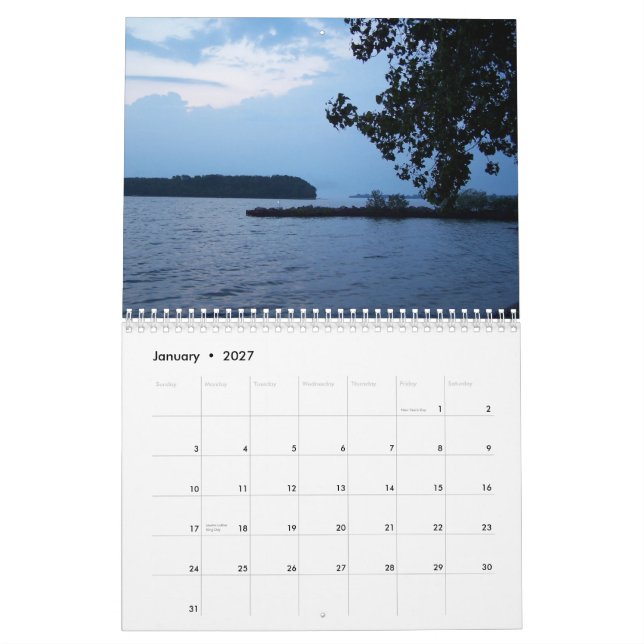 Der Eriesee Calander Kalender (Jan 2027)