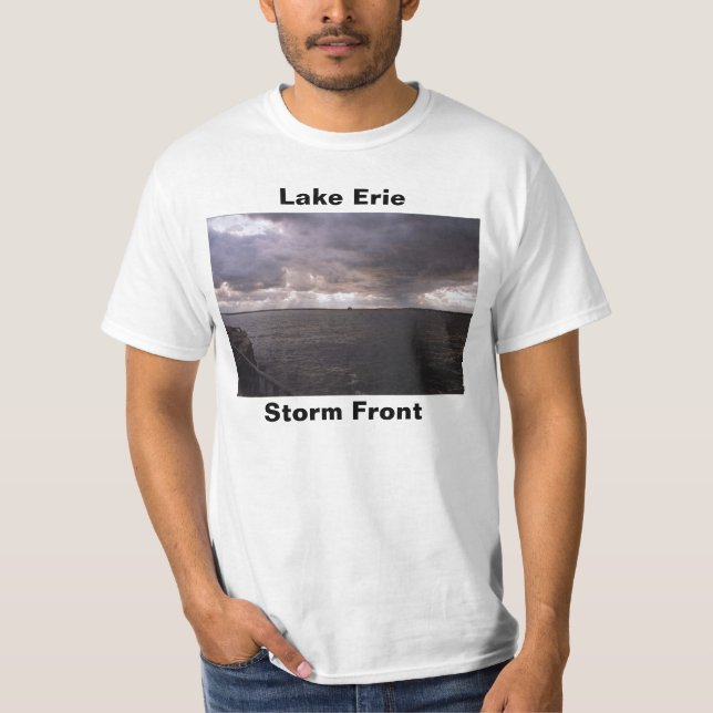 Der Eriesee-Sturmfront T-Shirt (Vorderseite)