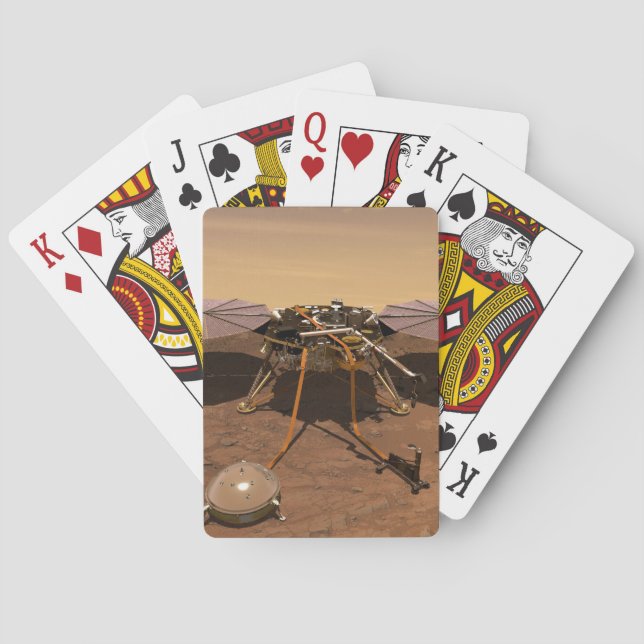Der Erkennungsleuchter, der auf der Oberfläche von Spielkarten (Rückseite)