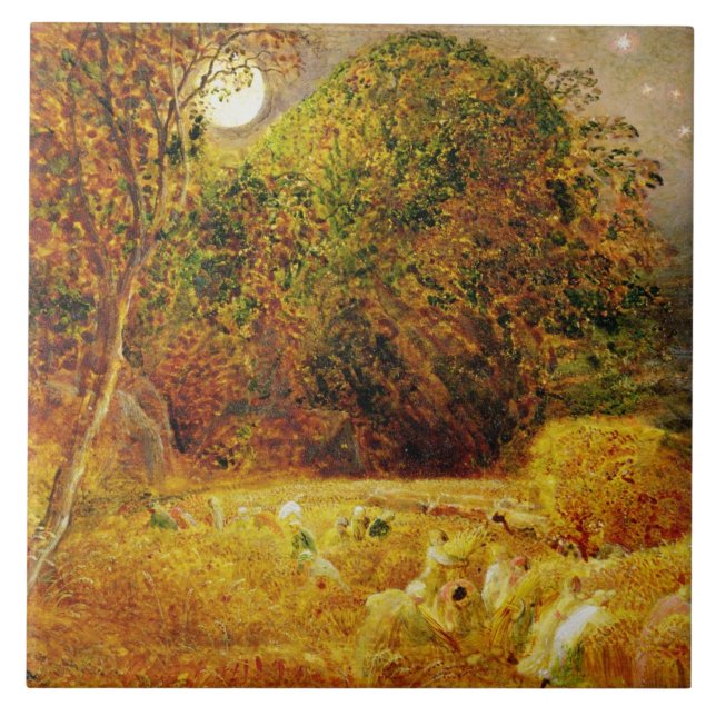 Der Ernte-Mond, 1833 (Öl auf dem Papier gelegt auf Fliese (Vorderseite)