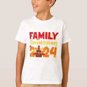 Der Erntedank der türkischen Familie dankbar für m T-Shirt